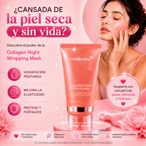 MASCARILLA DE COLÁGENO-MEDICUBE® LA HIDRATACIÓN QUE MERECE TU PIEL